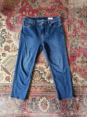 GAP Womens 90's Straight High Rise Jeans in Indigo NWOT